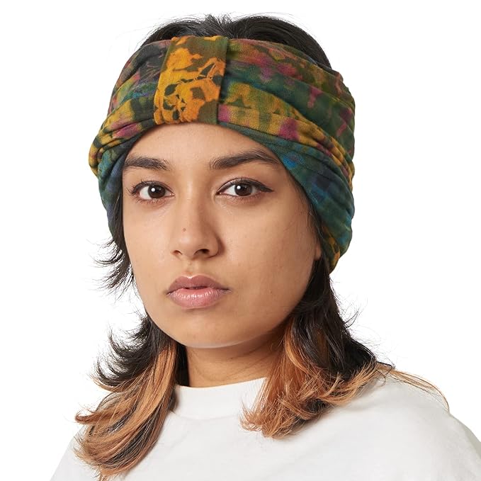 CHARM Hippie Headband Womens Turban - Boho Bandana Hair Wrap Men Head Band Scarf C
