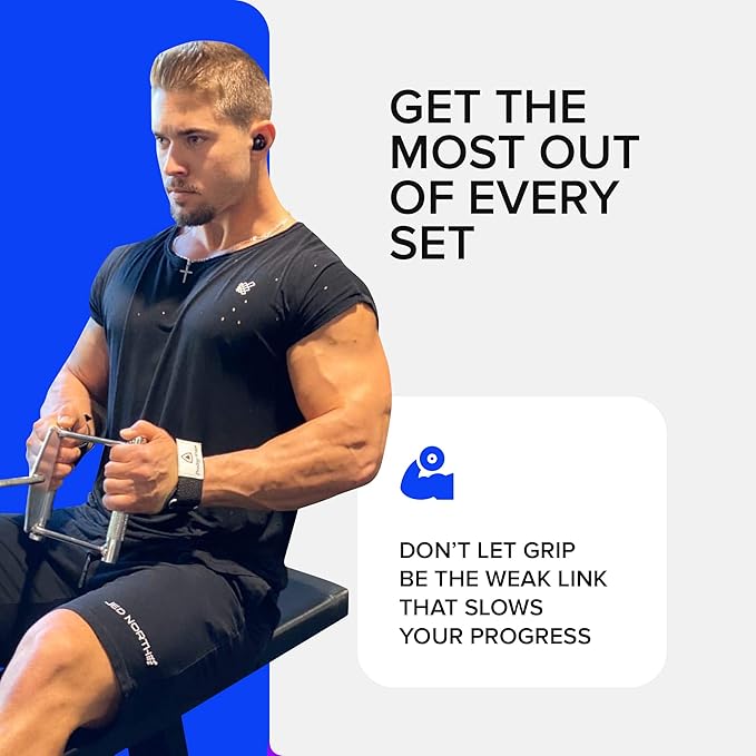 Core Prodigy Wrist Wraps Straps - Weight Lifting Grips Padded and Adjustable Gloves Alternative to Power Hooks