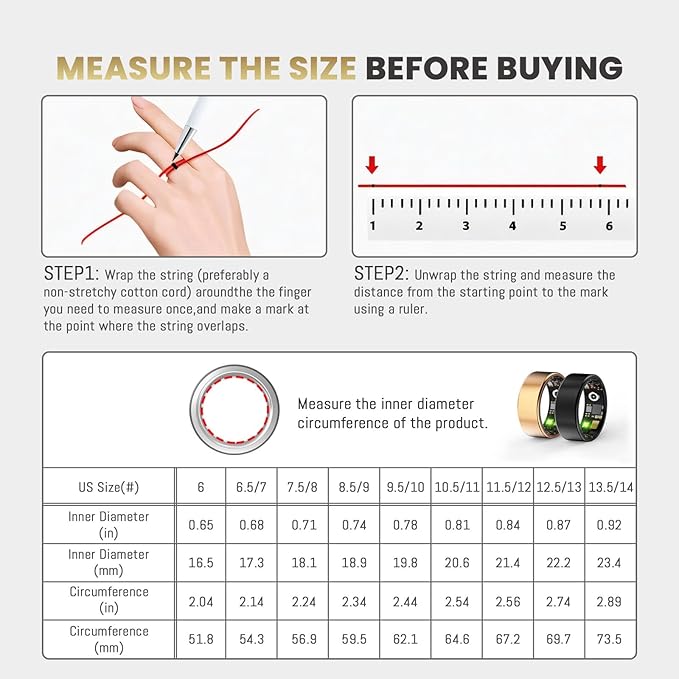 Smart Ring for Women & Men, Health Monitoring Ring with Heart Rate, Blood Oxygen,Blood Pressure, IP68 Waterproof Fitness Ring, Sleep Monitoring for iPhone and Android, No APP Fee (Lavender Pink, 9#)