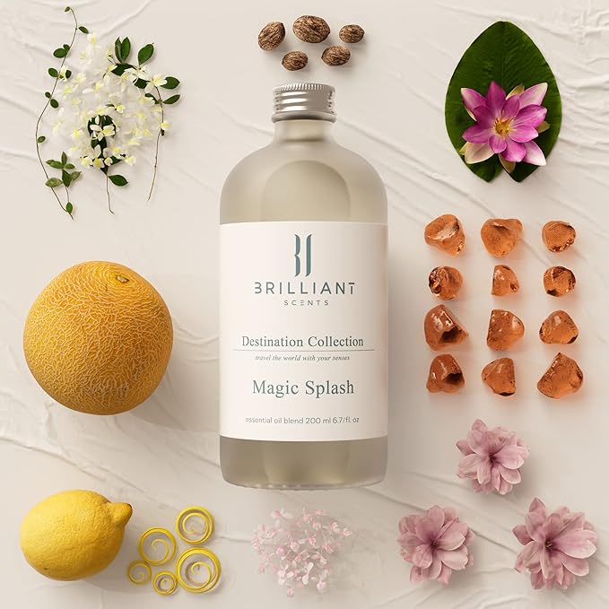 Magic Splash Scent | Fresh Air, Lemon Peel, Melon | Luxury Home & Business Scent | Fragrance Oil | 200ML