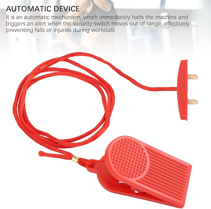 Fockety Treadmill Magnet Safety Key, Magnetic Safety Switch for JX for ZXCH for ISPO, Universal Treadmill Emergency Stop, Magnet Double Insert Treadmill Running Machine Replacement