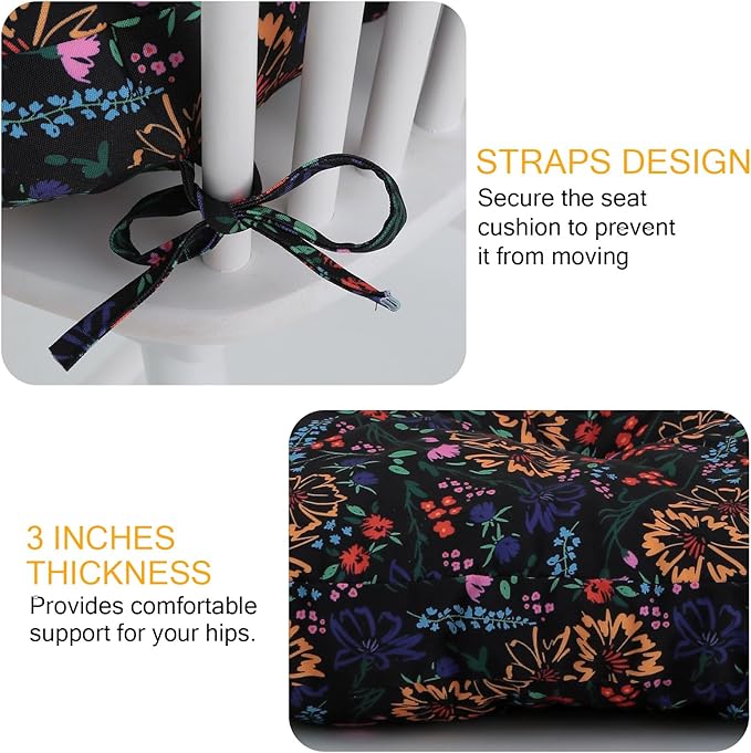 Outdoor Bench Cushion Waterproof, Tufted Bench Seat Cushion 40 x 15 Inch, Patio Wicker Indoor Seat Pads for Outside Garden Patio Balcony