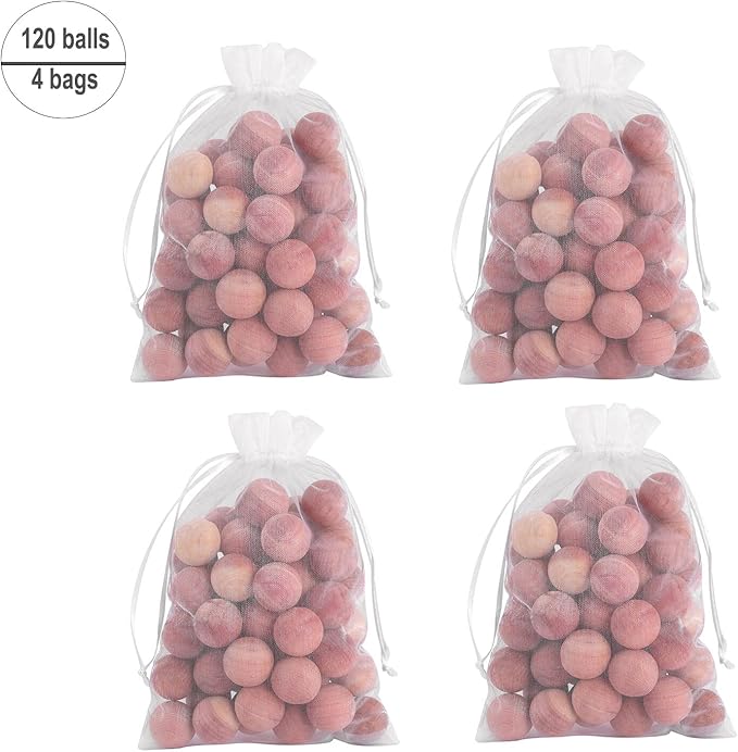 Cedar Blocks for Clothes Storage 120 Cedar Balls for Clothes Storage
