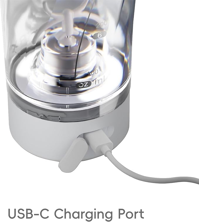 VOLTRX VortexBoost Electric Shaker Bottle, USB C Rechargeable Protein Shake Mixer, Shaker Cups for Protein Shakes and Meal Replacement Shakes, BPA-Free, Made with Tritan, Black