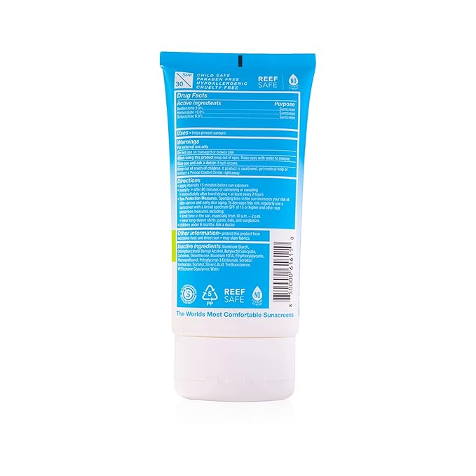 Surface Dry-Touch Lotion Sunscreen - Reef Safe, Ultra-Light & Clean Feeling, Broad Spectrum UVA/UVB Protection, Paraben Free, Hypoallergenic, Water Resistant, Fragrance Free - SPF 30, 6oz