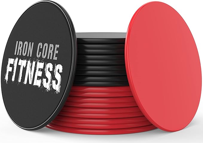 Core Sliders for Working Out 20 Disc (10 Set) Pack, Dual Sided Exercise Gliding Discs for Use on All Surfaces, Ultimate Core Trainer, Perfect for Group Training Classes, Gym & Home Total Body Workout