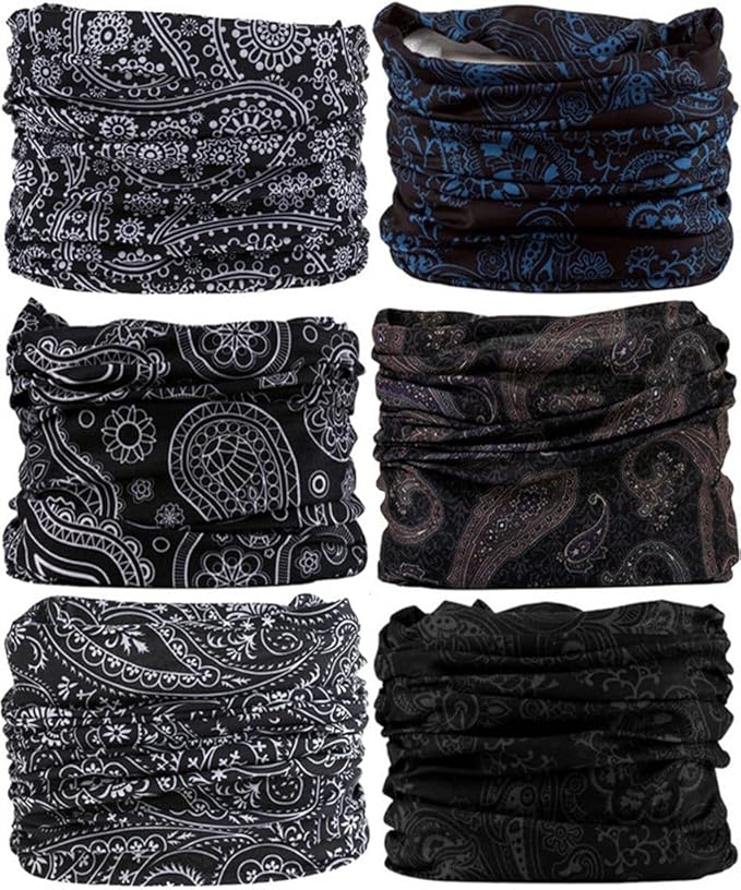 Headband Neck Gaiter Head Wrap Headwear Face Mask Magic Scarf Bandana for Men and Women