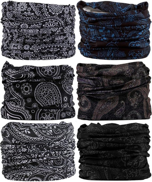 Headband Neck Gaiter Head Wrap Headwear Face Mask Magic Scarf Bandana for Men and Women