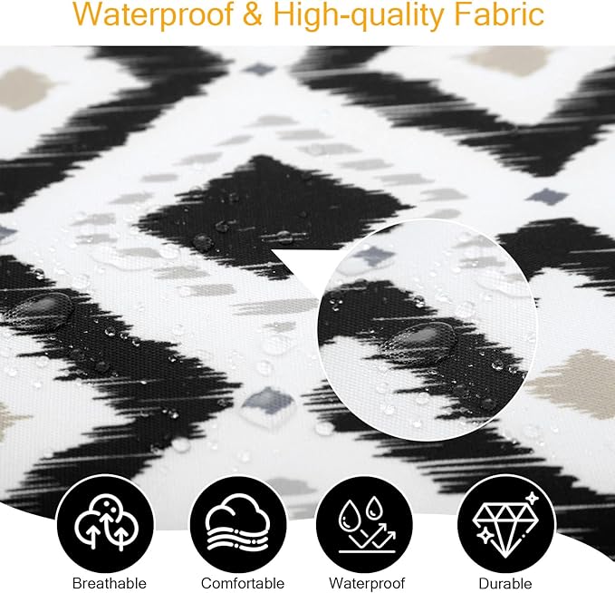 Outdoor Bench Cushion Waterproof, Tufted Bench Seat Cushion 42 x 15 Inch, Patio Wicker Indoor Seat Pads for Outside Garden Patio Balcony