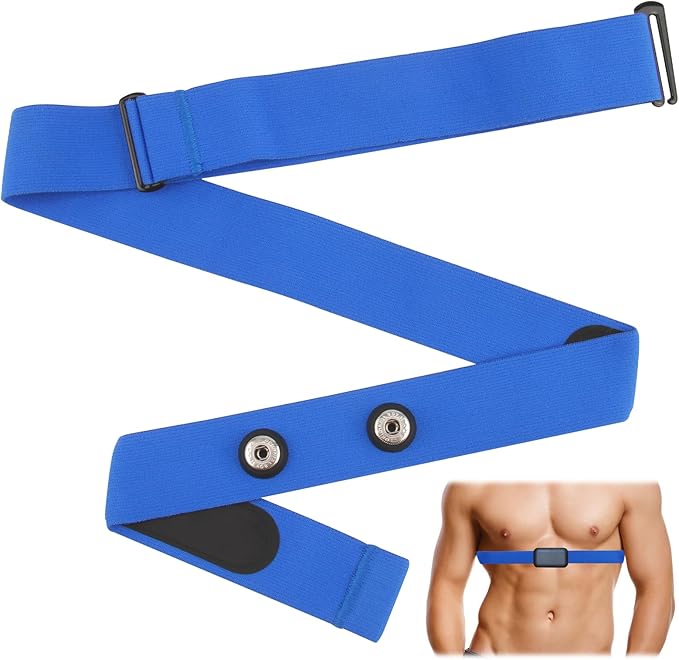 Heart Rate Monitor Chest Band for Polar H10 H9 H7, Adjustable Waterproof Replacement Chest Strap Compatible with Polar Garmin