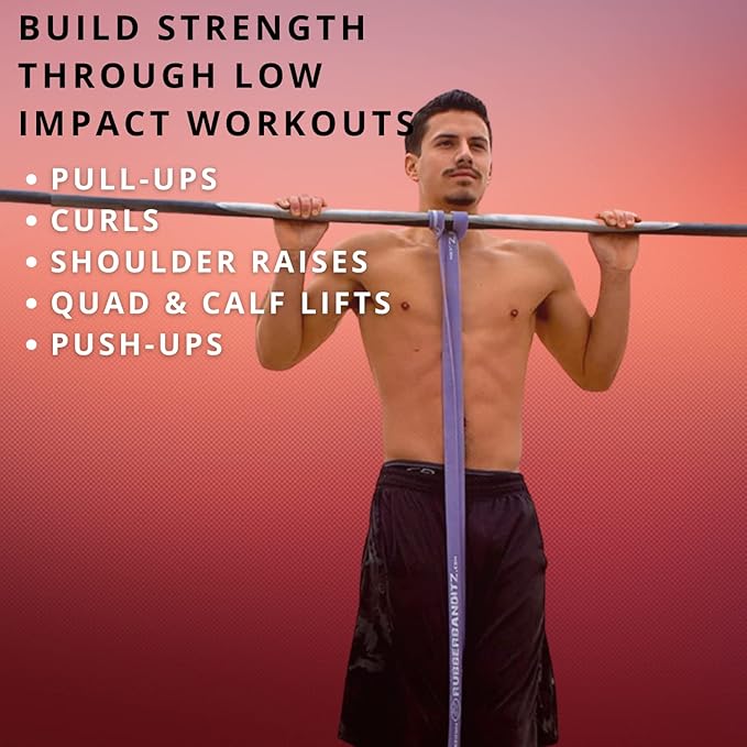 Rubberbanditz Combo Pull Up Assist Bands | Heavy Duty Resistance Exercise Bands for Powerlifting, Mobility, and Stretching | Resistance Bands for Working Out