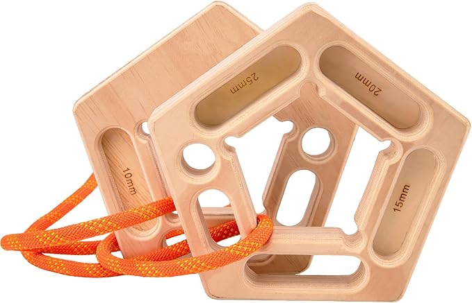 CMOOD Hangboard, Hangboard Rock Climbing for Climbing, Home Training, Finger Strengthener, Pull-up Grip Arm Training Portable Finger Board Rock Climbing Holds Indoor and Outdoor