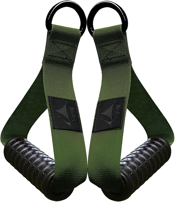 Heavy Duty Exercise Handles, Ultra-Durable Rubber Workout Grip Attachments for Cable Machines, LAT Pulldown, Resistance Bands, Home Gym and Commercial Fitness Equipment