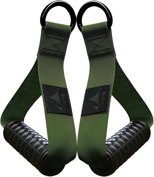 Heavy Duty Exercise Handles, Ultra-Durable Rubber Workout Grip Attachments for Cable Machines, LAT Pulldown, Resistance Bands, Home Gym and Commercial Fitness Equipment