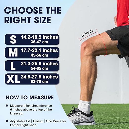 NEENCA ELITE Knee Brace for Men & Women - Open-Back Knee Support with Side Stabilizers & Patella Support for Meniscus Tear, Arthritis Pain, Injury Recovery, Running, Sports (Black, Medium)