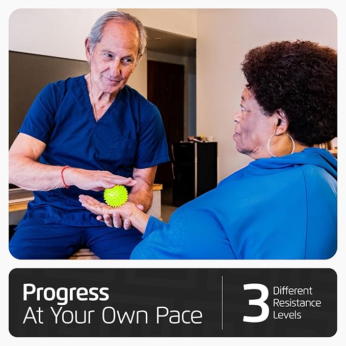 Logest 3-Piece Set Foot Massage Ball - for Trigger Point Therapy, Injury Rehabilitation & Deep Tissue Massage Balls - Prevent Stiffness & Improve Strength - Silicon Spike Ball for Foot and Back