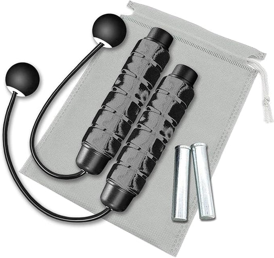 Redify Weighted Cordless Jump Rope for Fitness[Suitable for Different Ages and Levels] Ropeless Jump Rope for Boxing MMA WOD Training, BOD Rope Beachbody MBF,High Speed Rope Skipping for Narrow Space