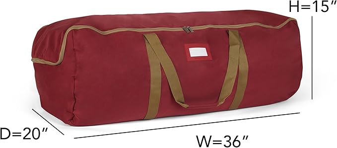 Covermates Keepsakes - Storage Duffel Bag - Heavy Duty Polyester - Reinforced Handles - Closet Storage, Red