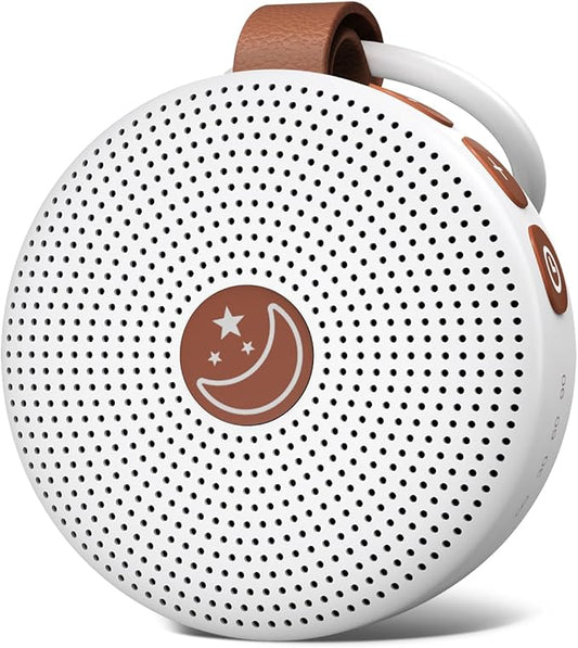 Sound Machine Mini Portable Baby White Noise Machine with 30 Soothing Sounds for Kids Adults Auto-Off Timer 32 Volume Levels Rechargeable Brown Noise Sleep Machine for Home Office Privacy and Travel