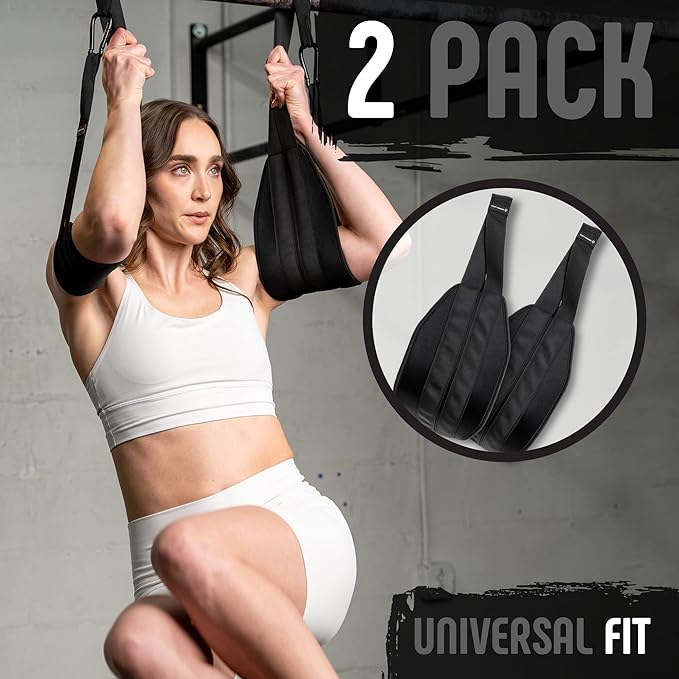 Gradient Fitness Hanging Ab Straps (2 pack), Pull Up Straps, Ab Destroyer, Ab Straps for Pull Up Bar, Ab Sling Straps, Workout Straps…