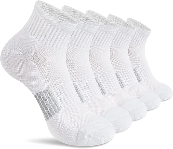 Gonii Ankle Socks Womens Athletic Thick Cushioned Running Hiking Low Cut 5-Pairs