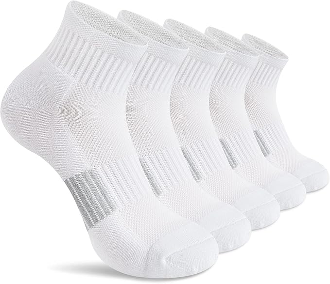 Gonii Ankle Socks Womens Athletic Thick Cushioned Running Hiking Low Cut 5-Pairs