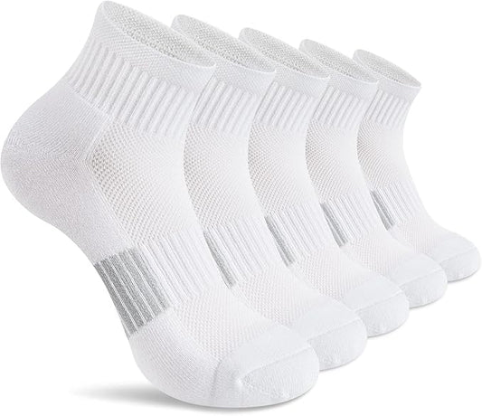 Gonii Ankle Socks Womens Athletic Thick Cushioned Running Hiking Low Cut 5-Pairs
