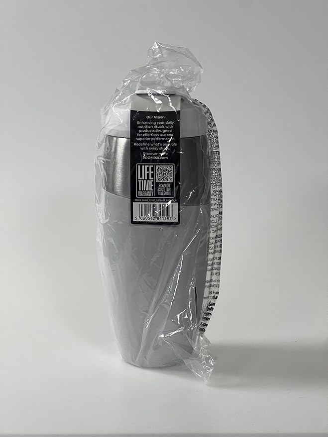 32oz Stainless Steel Protein Shaker Bottle – Leak-Proof Metal Shaker Cup with Snap-Fit Agitator for Smooth, Clump-Free Shakes – BPA-Free, Odor Resistant, Easy to Clean