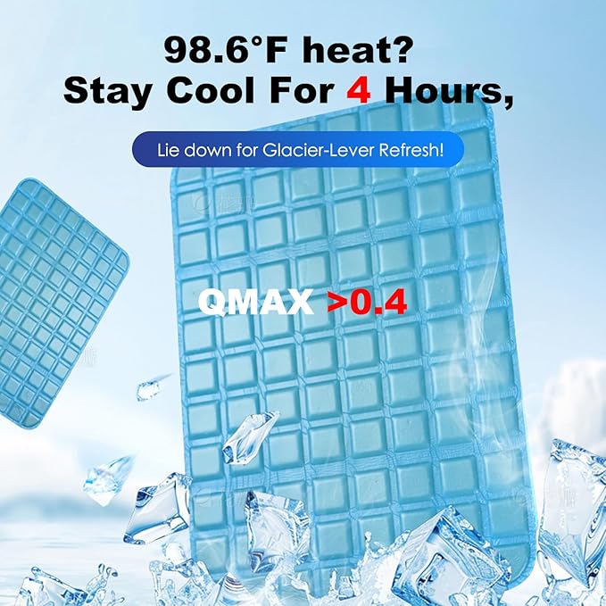 Gel Cooling Pillows for Sleeping, Cooling Memory Pillows for Side Back Stomach Hot Sleepers, Gel Layer Provides Coolness Luxury Memory Foam Pillow for Neck and Shoulder 1Pcs