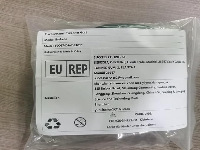 Brebebe Door Anchor Strap for Resistance Bands Exercises, Multi Point Anchor Gym Attachment for Home Fitness, Portable Door Band Resistance Workout Equipment, Easy to Install, Punch-Free, Nail-Free