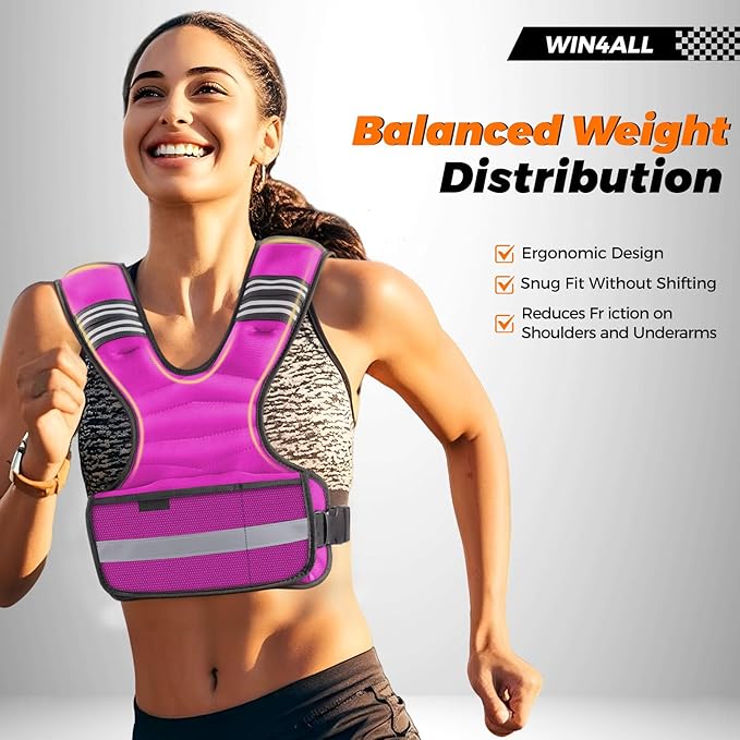 Weighted Vest Woman Adjustable Weights For Walking, 6-12lb/12-18lb, Weighted Vest Woman with 6 Ironsand Weights, Weight Vest For Women/Men, Weight Vest For Walking, Strength Training, Running