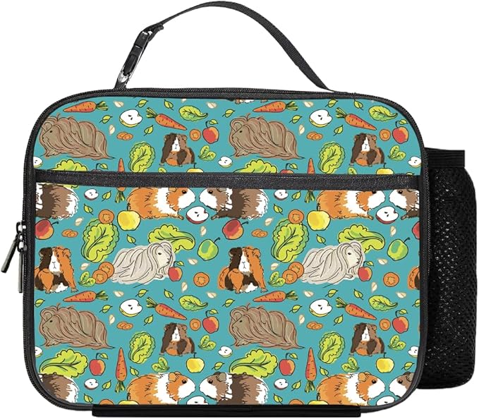 Guinea Pig Lunch Bag Reusable Insulated Lunch Box Keep Food Cooler Thermal Lunch Tote for Women Men