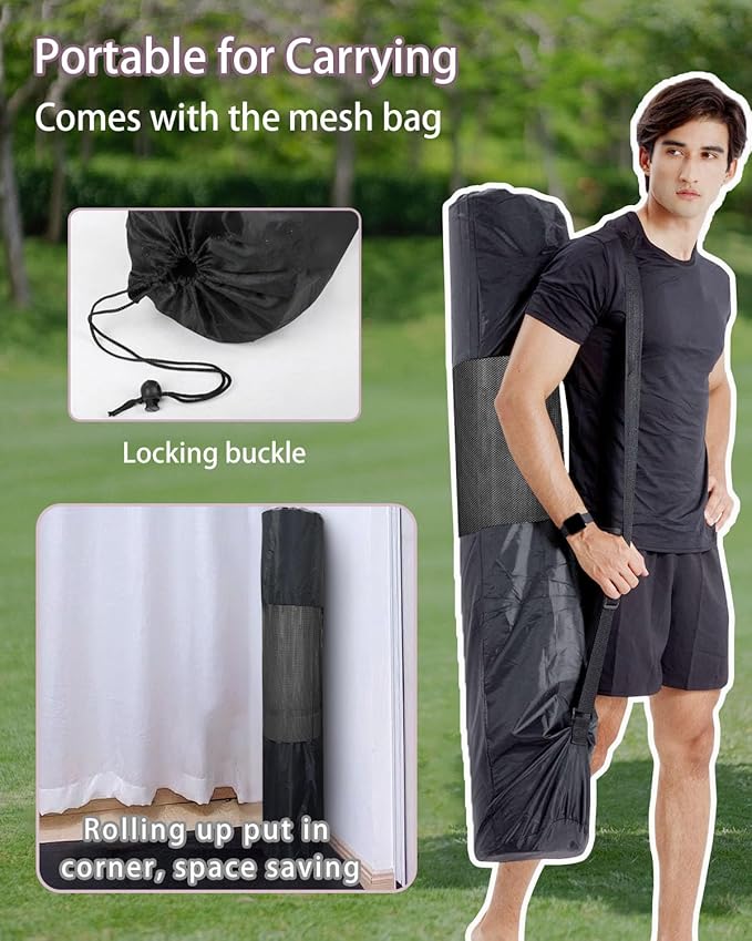 Large Yoga Mat 78"x 51" 20mm/15mm/10mm Thick Workout Mats for Home Gym, Extra Wide Workout for Women Men Gym Flooring Exercises