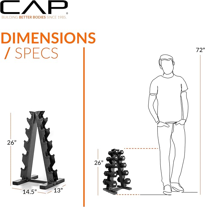 CAP Barbell Neoprene Dumbbell Weights Pairs & Sets | Multiple Colors