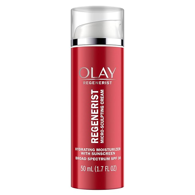 Face Moisturizer by Olay Regenerist Micro-Sculpting Cream Face Moisturizer with SPF 30 Broad Spectrum 1.7 oz