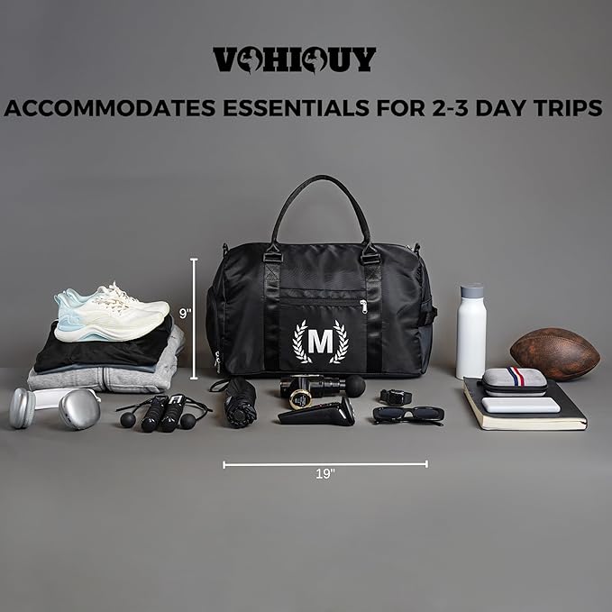 Gifts for men - Gym Bag for Men - Fitness Workout Sports Travel Duffle Bag with Wet Pocket & Shoes Compartment Father's day, Birthday or Anniversary for Men, Dark Green, GG100