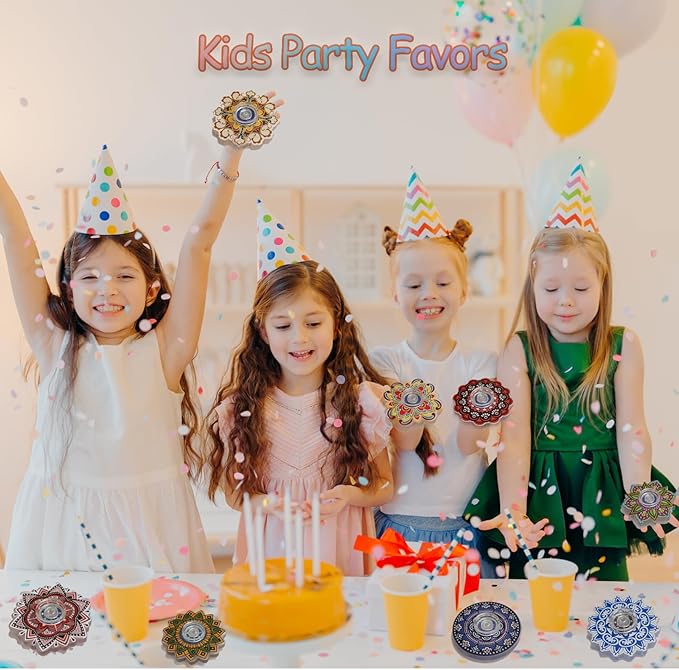 40 Pack Mini Fidget Spinner Toys Party Favors Easter Basket Goodie Bag Stuffers Gifts,Stress Relief Sensory Toys for Kids Teens Adults Autisms,Treasure Box Toy for Classroom Prizes Supplies (color-40)