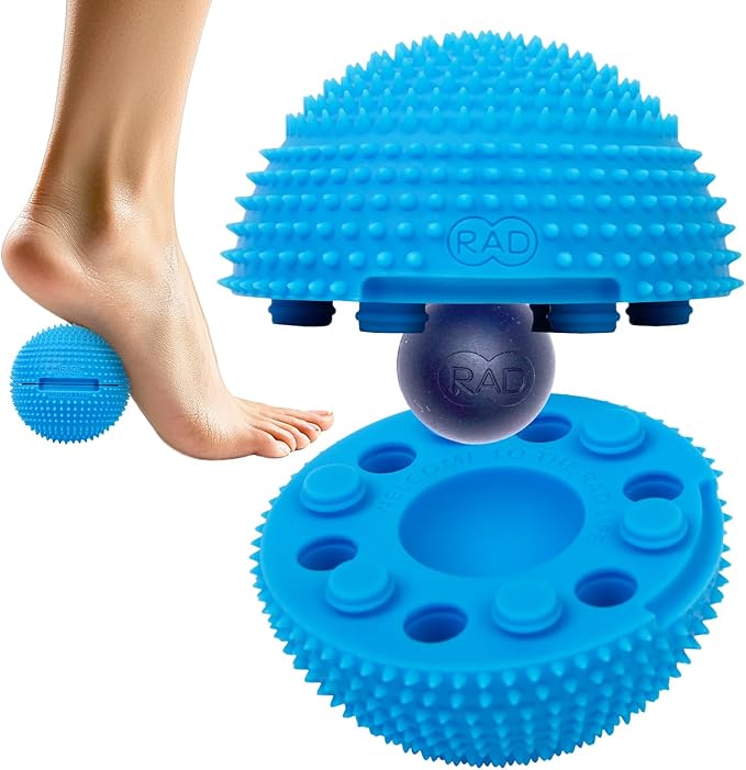 RAD Neuro Ball – Foot Roller & Textured Massage Ball for Myofascial Release, Plantar Fasciitis, Hands & Face – Spiky Therapy Tool for Muscle Relief