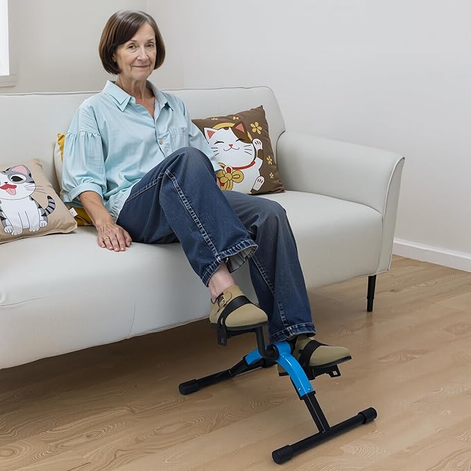 Foldable Pedal Exercise for Leg and Arm Lightweight & Portable Peddler Under Desk