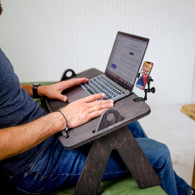 iPhone Mount for Desk/Table/Rod/Kitchen Cabinet,360°Adjustable Aluminum Alloy Phone Stand,Clip Holder Compatible with 3.5~7.5" iPhone/Nexus/HTC/Huawei/Smartphone