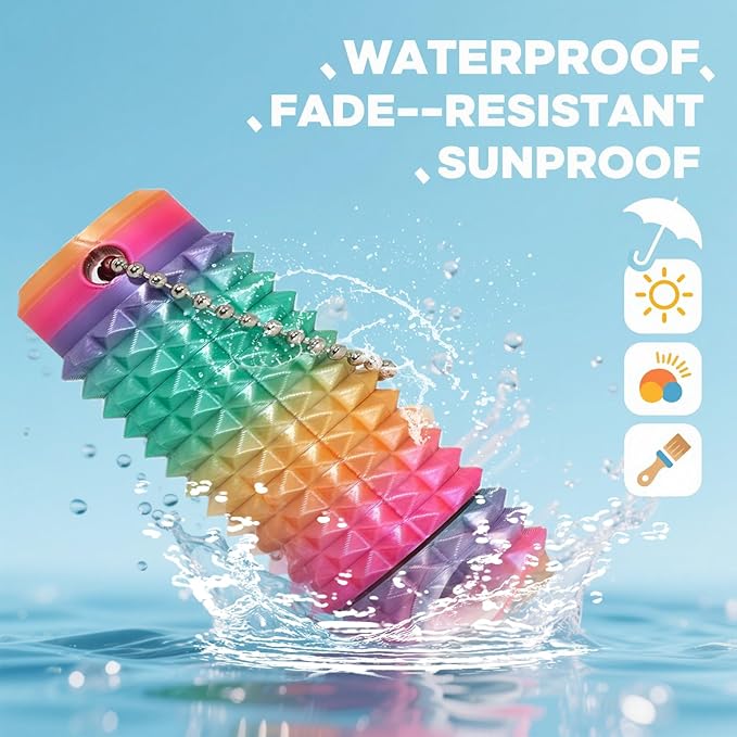 5PC Little Ouchies Fidget Toys Adults, Pain Stim Fidget Anxiety Relief Pain Stim Pocket Sensory Toys for Anxiety and Stress Reduction,Portable Travel Stress Relief Spiky Fidget Keychain (Style-1)