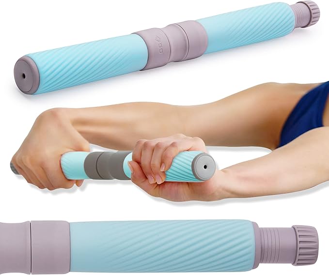 GD Twist Grip Adjustable Resistance Bar for Wrist Strength, Relieves Tendonitis Pain & Improve Grip Strength, Forearm Strength Trainer, Hand Exerciser Bars, Wrist and Elbow Strengthener, Multi-Flex