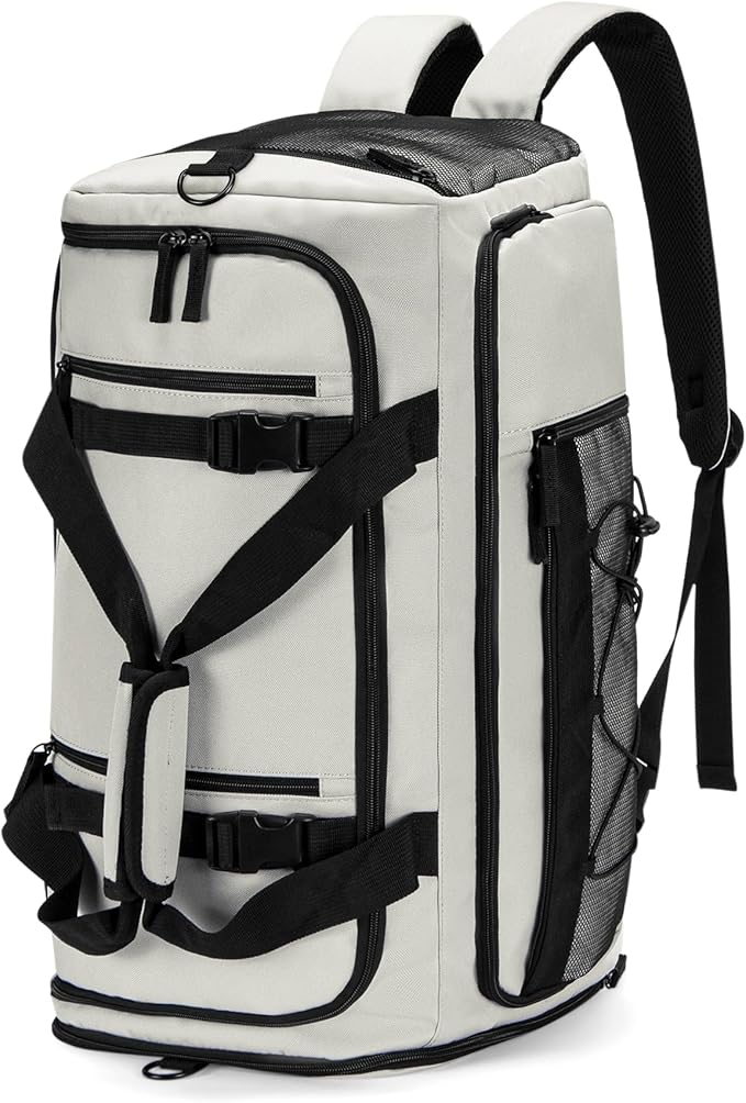 CLUCI Gym Bag for Men & Women, 35L Sports Duffle Bag for Travel,4 in 1 Weekender Bag,Overnight Backpack with Shoe Compartment,Carry on Duffel Bag for Airplane