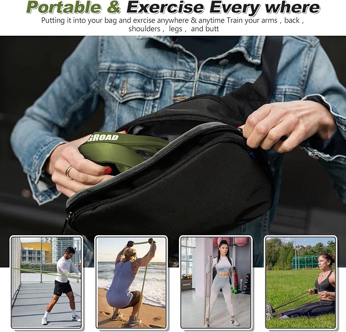 Resistance Band Pull Up Assistance Bands,Set of 5 Resistance Heavy Duty Exercise Stretch Fitness Bands for Stretching Power Lifting Workout Training with Instruction Guide