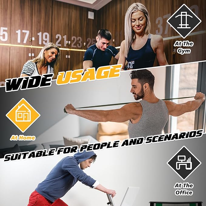 INNOLIFE Power Twister Bar, Upper Body Exercise Equipment for Chest Workout, Shoulder, Forearm, Bicep and Arm Strengthening Workout Equipment