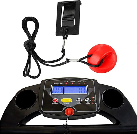 Universal Treadmill Magnet Safety Key Set - Round Magnet Clip Safety Switch Lanyard - Exercise Equipment Replacement Part 208603 for Treadmills Works with Weslo Pro-Form 495PI