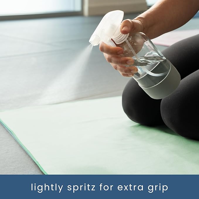 S&T INC. Microfiber Yoga Mat Towel, Quick Dry Towel, Soft and Absorbent for Gym, Pilates, and Hot Yoga Mat, 1 Pack, 26.5 inches x 72 inches, Sage Green