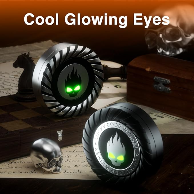 Fidget Spinner for Adults Teens- 3-in-1 Metal Stress Relief Toys with Silent Spinning, Slider & Clicker, EDC Office Desk Toy for Working Studying Waiting Breaks, Gift and Festival Party Favor (Black)