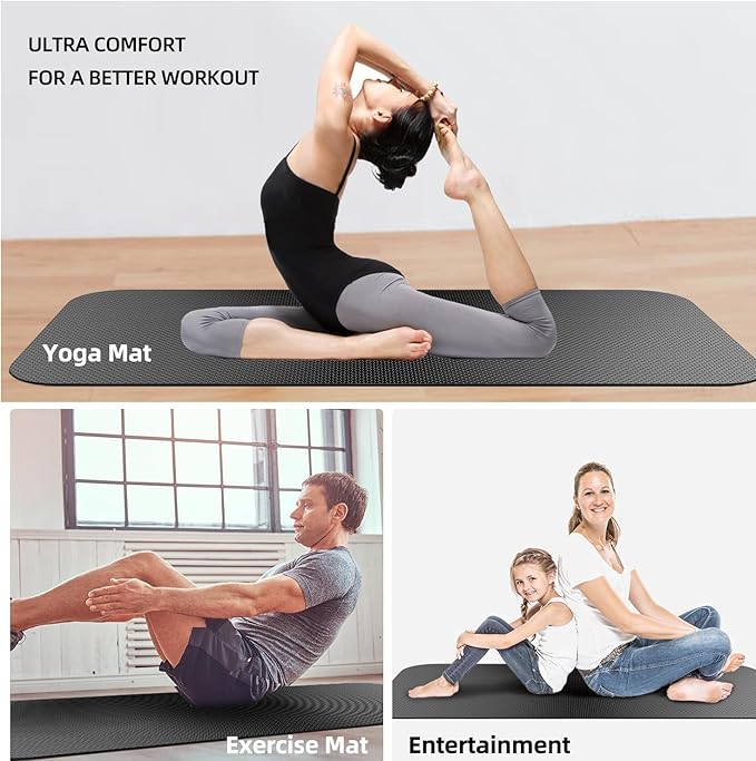 Treadmill Mat,Bike Mat,Stationary Bike Mat,Foldable Treadmill Mat for Hardwood Floors and Carpet.for Exercise Bike,Exercise Equipment Indoor Cycles,Rowing Elliptical (29.5" X 60")