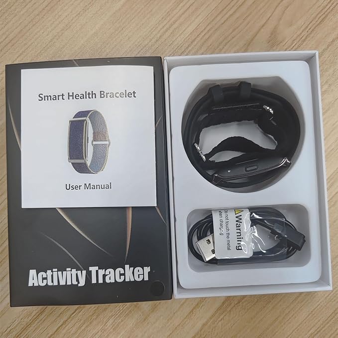 Smart Bracelet, 2025 Wearable Health & Activity & Fitness Tracker Band, 24H Sleep Tracker, All-Day Continuous Heart Rate Blood Pressure Stress HRV Monitor, 170+ Sport Modes Smart Band with Free App